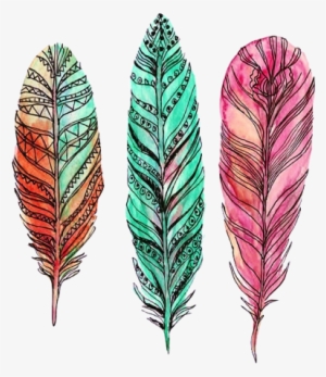 Feather Drawings With Water Coloring Ideas Inspiration - Feather