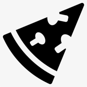 Pizza Slice Vector - Pizza Slice Black Png