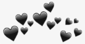 🖤 Black Heart Emoji Crown Emojicrown Crown Edit - Black Heart Crown Png