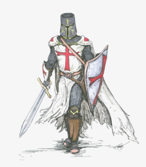 Knight Png Transparent Image - Knights Templar Drawing