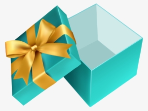 Vintage Gift Box Clipart - Open Gift Box Clipart