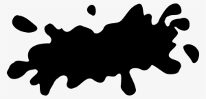Computer Icons Watercolor Painting Download Black - Splat Png