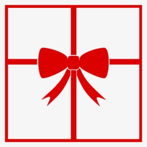 Merry Christmas Art Clip - Gift Bow Clip Art