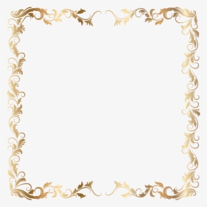 Border Deco Frame Gold Transparent Png Image Gallery