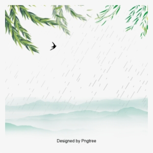 Beautiful Cool Cartoon Clouds Rain Weather, Beautiful, - Rain