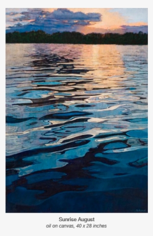 Sunrise August 40 X - Paint Ripples Water