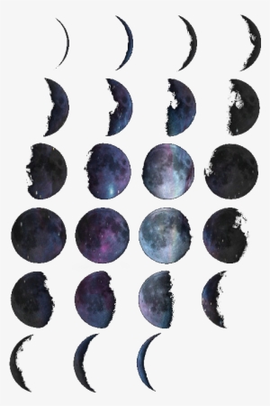Looks Like It Was Painted In Watercolor - Phases Of The Moon Watercolour