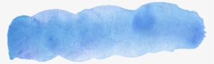 Png File Size - Watercolor Brush Strokes Blue