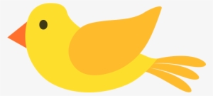 Yellow Bird Illustration Vector And Png - Illustration