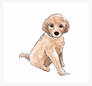 Hand Paint A Beautiful Watercolor Illustration Of Your - Golden Retriever