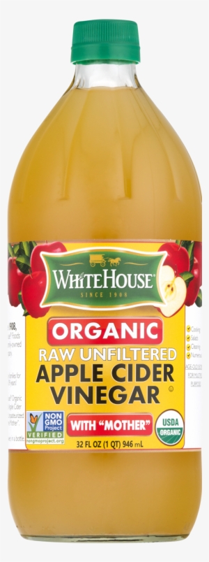 White House Organic Apple Cider Vinegar, Raw & Unfiltered, - Whitehouse Organic Acv W/ Mother