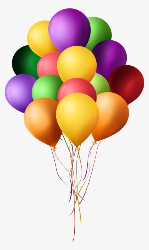 Bunch Of Balloons Png Clip Art - Clip Art