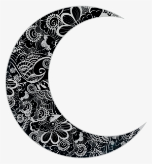 This Free Icons Png Design Of Floral Crescent Moon