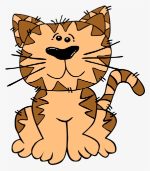 Cartoon Cat 2 Clip Art At Clipart Library - Cartoon Cat No Background