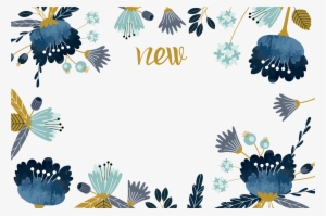 Watercolor Painting Flower - Border Background Watercolor Flowers Png