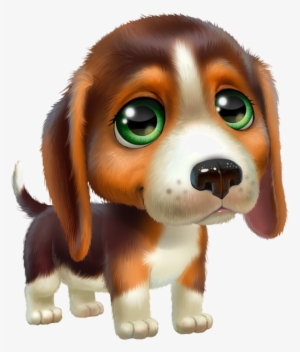 Watercolor Dog Clipart - รูป หมา น่า รัก