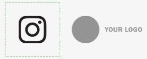 The Logo Is Well Outside The Minimum Clear Space - Minimal Instagram Logo