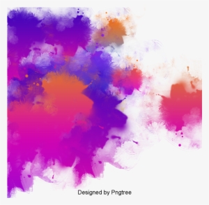 Vector Ink Text Background Graphics, Gorgeous Watercolor, - Vector Graphics