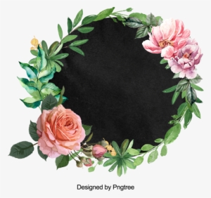 Beautiful Hand Paint Watercolor Floral Wreath, Flower, - Watercolor Painting