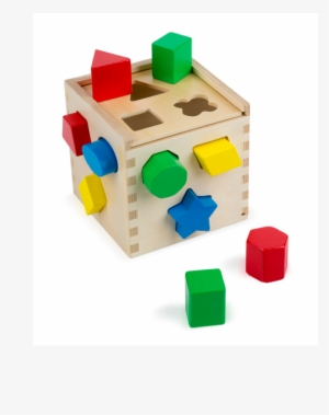 Melissa&doug Shape Sorting Cube - Educational Toys 6 Months Years