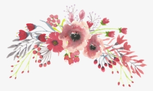 Aquarela - Watercolor Flower Transparent Background