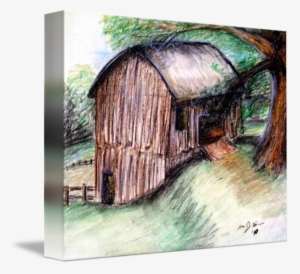 Jpg Black And White Download The Old Barn By Melissa - Drawing