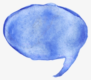 Free Download - Watercolor Speech Bubble Transparent