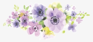 Clip Art Library Library Floral Design Flower Floristry - Purple Floral Watercolor Png