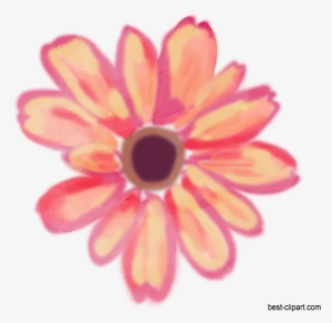 Watercolor Clip Art Flower - Black-eyed Susan