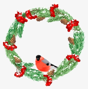 Green With Bird Png Clip Art Image