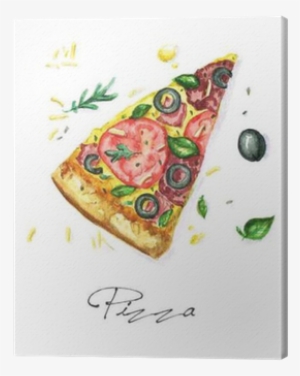 Watercolor Food Painting - Word Love