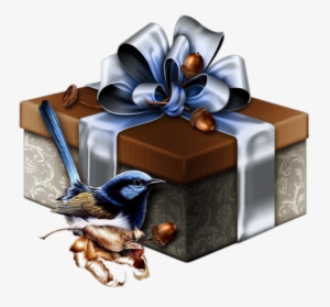 Tube / Png - Transparent Christmas Silver Gift
