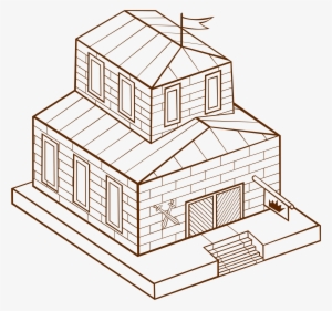 Rpg Map Symbol City Hall - Town Hall Clip Art