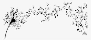 Music Notes - Dandelion With Musical Notes