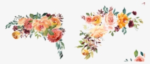 Transparent Border Watercolor Floral - Watercolor Flower Border Png