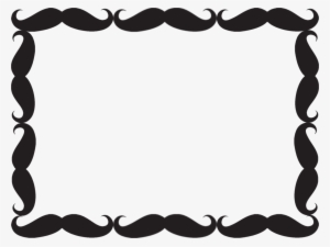 Black Moustache Cadre Photo All Transparent Tout Transparent - Mustache Frame Png