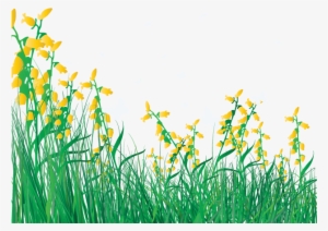 Flower Lawn Clip Art - Grass And Flowers Cartoon
