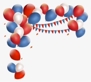 Red And Blue Birthday Balloon, Balloon, Red, Birthday - Pandora Memorial Day Charms