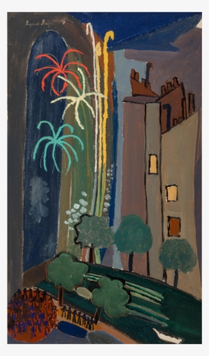 Suzanne Roger Original Signed Oil On Canvas "le Feu - Palm Tree