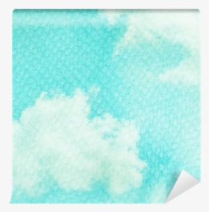 Blue Watercolor Cloud And Sky - Display Device