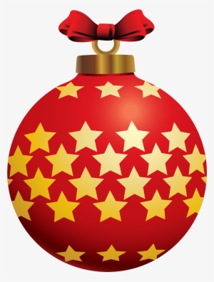 Red Christmas Ball With Stars Png Clipart - Mtl Womens Satin Long American Flag Scarf, Multi