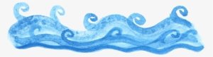 Watercolor Ocean Wave 2 4 - Ocean Wave Png