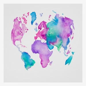 Tips And Tricks - Society6 Modern World Map Globe Bright Watercolor Paint