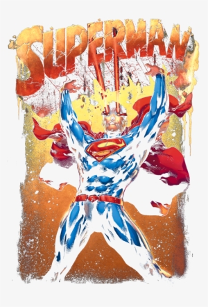 Superman Lift Up Men's Long Sleeve T-shirt - Painting