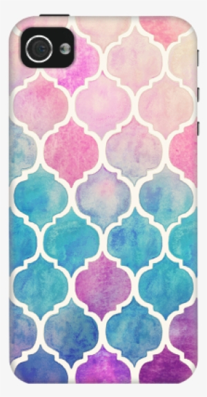 Rainbow Pastel Watercolor Moroccan Case For Iphone - Nice Patterns