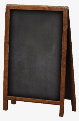Wood Frame Chalkboard Sign Png - Clip Art