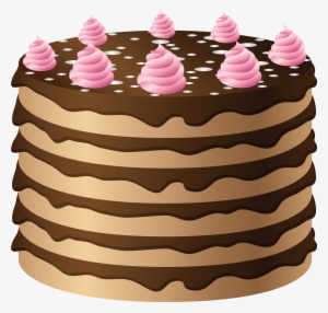 Banner Transparent Library Chocolate Cake Clipart - Free Clipart Chocolate Cake