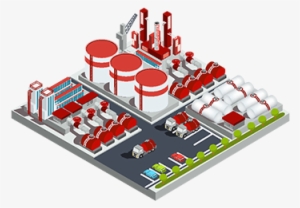 Vector Isometric Illustrations Oil Refinery, Refinery, - Refinery Isometric Png