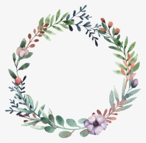 This Graphics Is Hand Painted Green Small Leaf Wreath - Portable Network Graphics