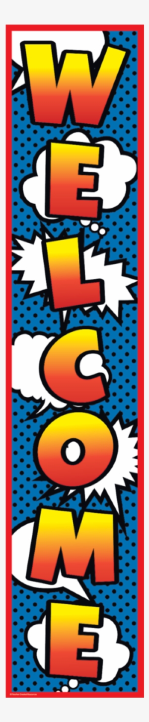 Tcr5644 Superhero Welcome Banner Image - Superhero Welcome